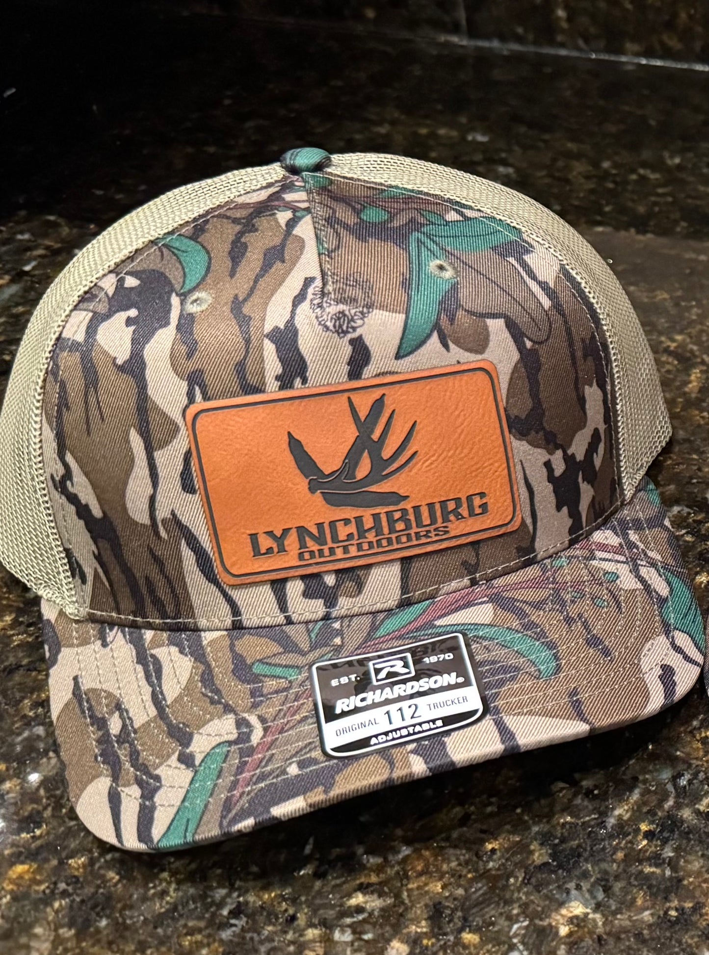 Mossy Oak Green Leaf Rectangular Patch Richardson 112
